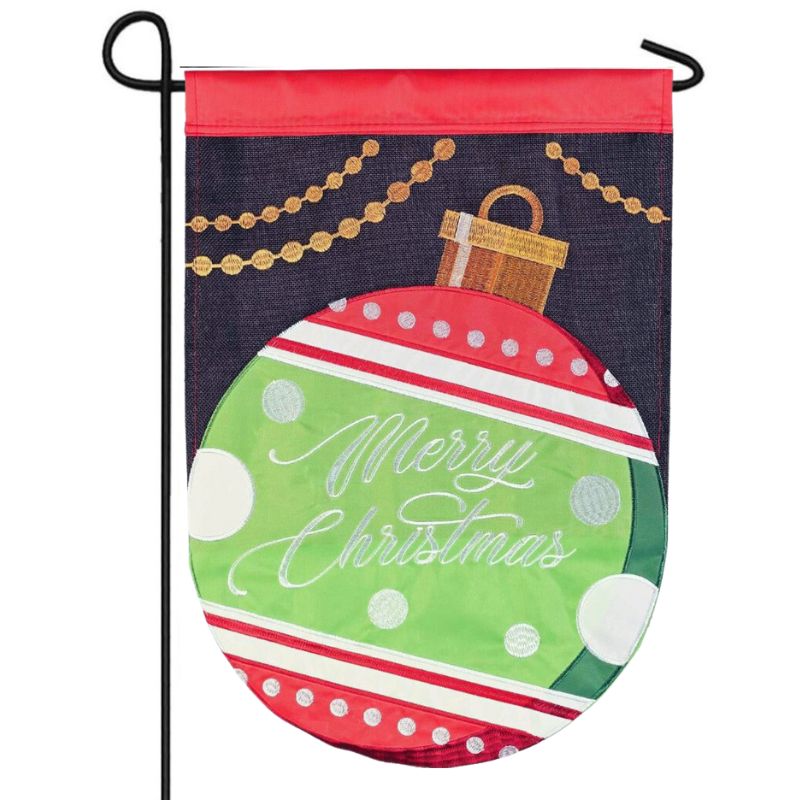 Merry Christmas Ornament Flag